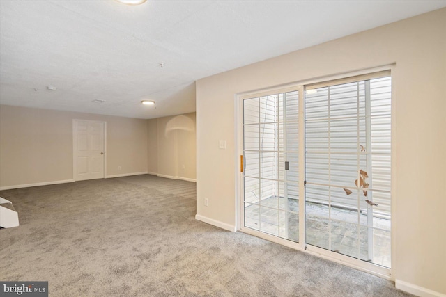 view of carpeted empty room