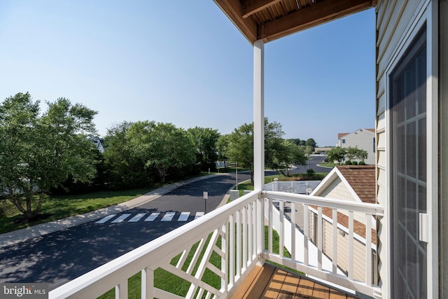 view of balcony