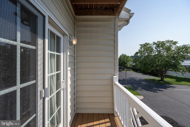 view of balcony