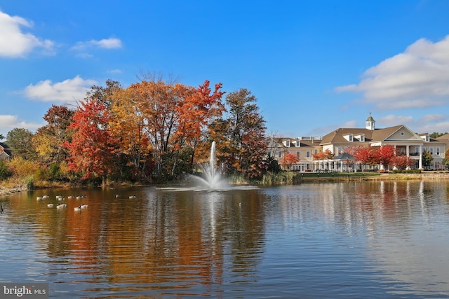 view of water feature