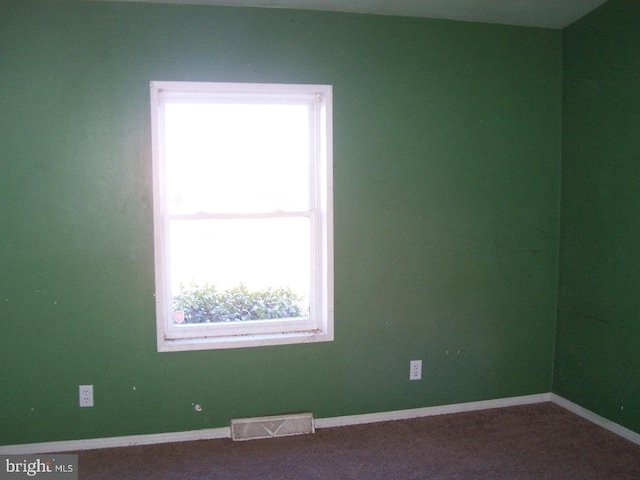 unfurnished room featuring carpet floors