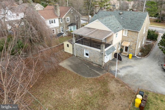 birds eye view of property