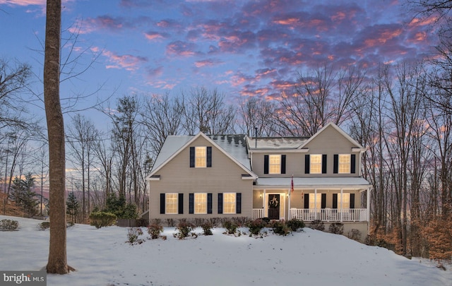 view of front of house featuring a porch