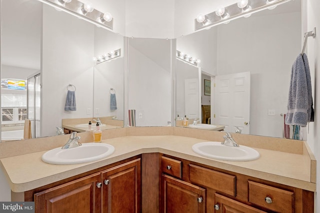 bathroom with vanity