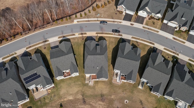 drone / aerial view featuring a residential view