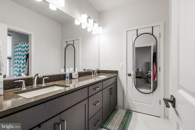 bathroom featuring vanity