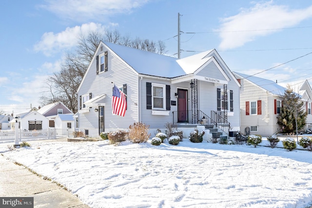 view of bungalow-style home