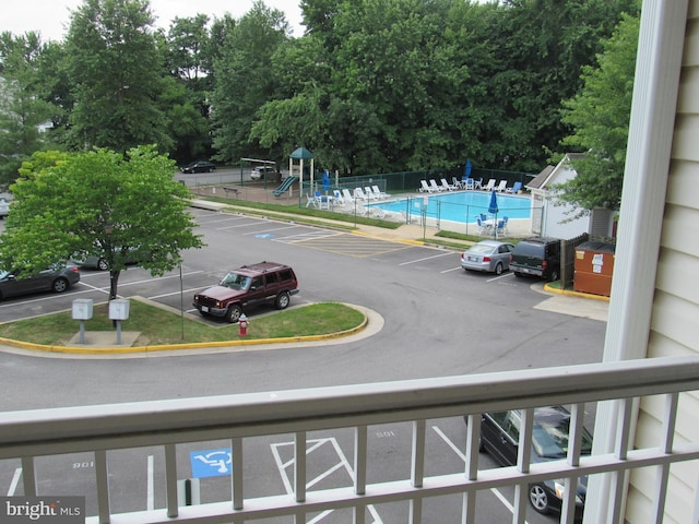 exterior space with a playground