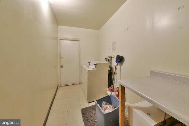 laundry room featuring washing machine and dryer