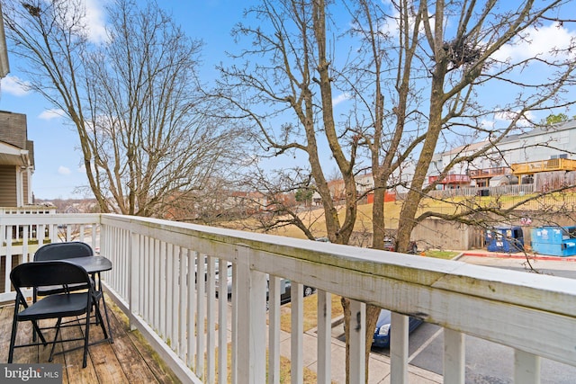 view of balcony