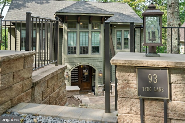 exterior space with french doors