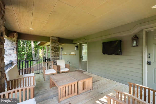 view of wooden terrace