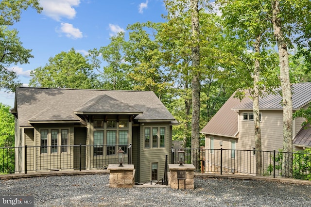 view of rear view of property