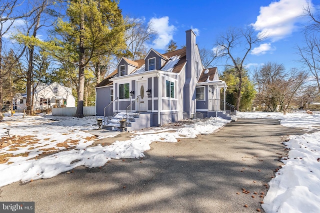 view of front of property