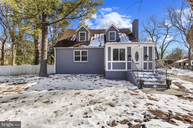 view of cape cod house