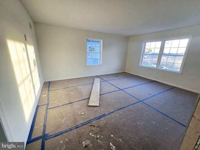 interior space with baseboards