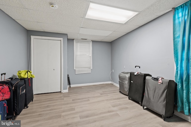 washroom featuring light hardwood / wood-style flooring