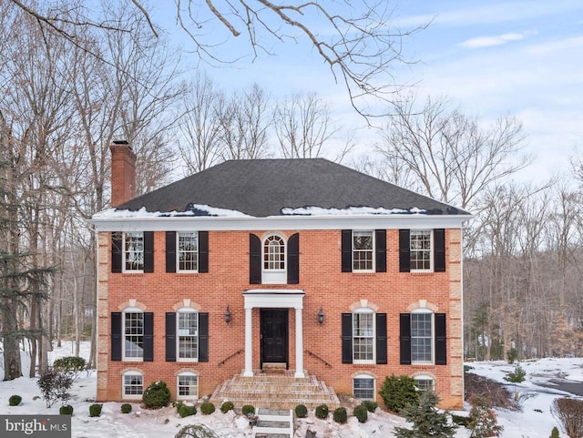 view of colonial-style house