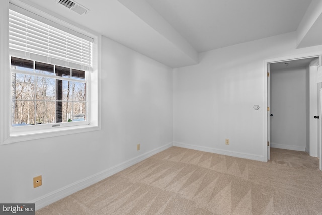 view of carpeted empty room