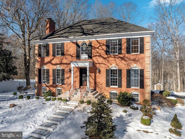 view of colonial house