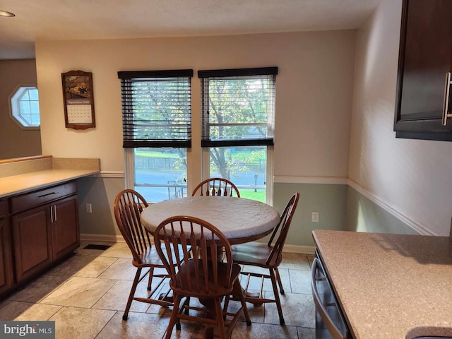 view of dining room