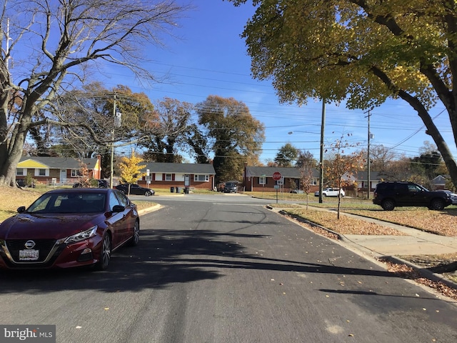 view of road