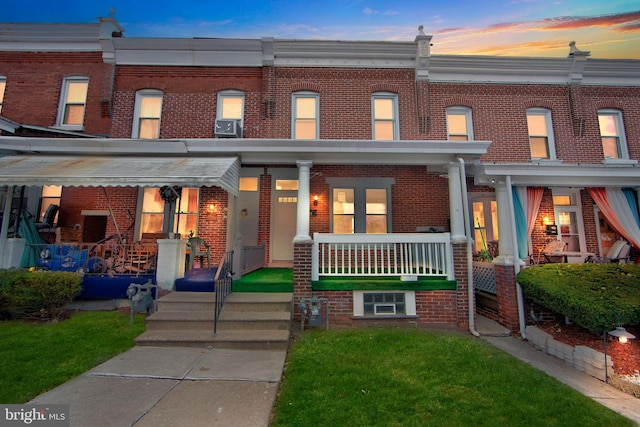 exterior space with a porch