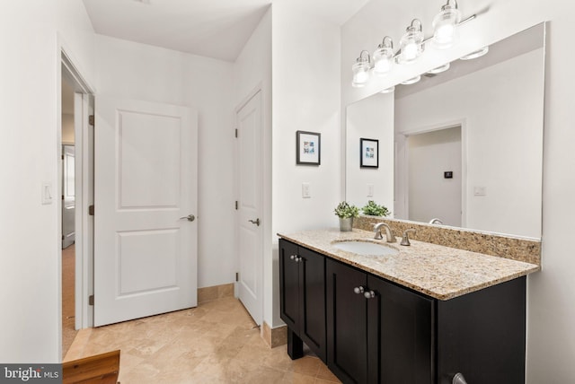 bathroom featuring vanity