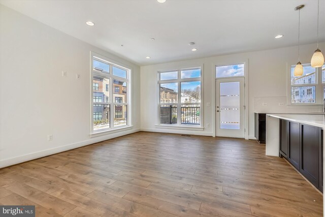 3234 Royal Fern Pl, Rockville, MD 20852 - interior space with plenty of natural light, recessed lighting, and wood finished floors
