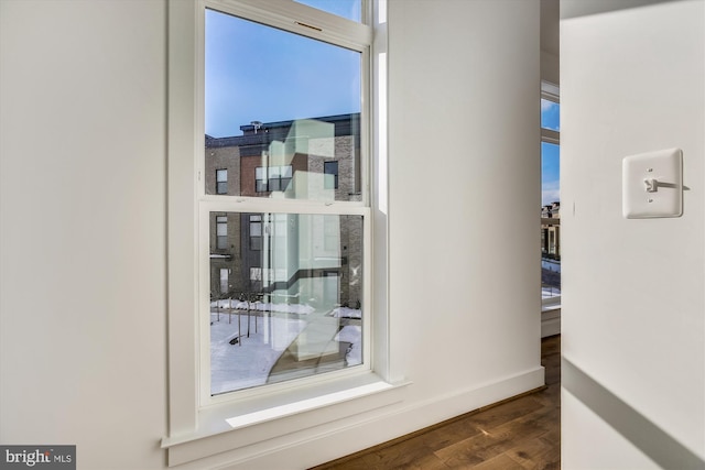 3234 Royal Fern Pl, Rockville, MD 20852 - corridor with baseboards and wood finished floors