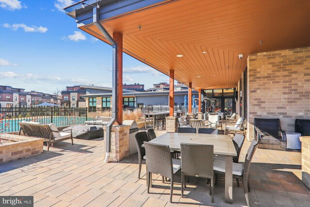3234 Royal Fern Pl, Rockville, MD 20852 - view of patio featuring outdoor dining area and fence