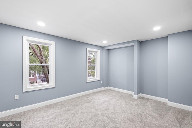 view of carpeted empty room