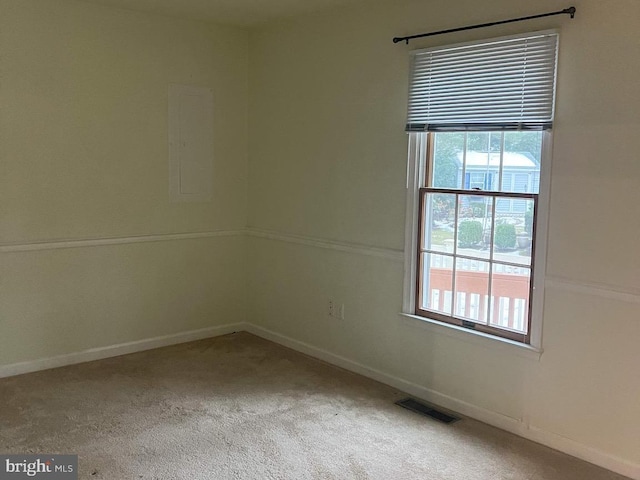 view of carpeted empty room