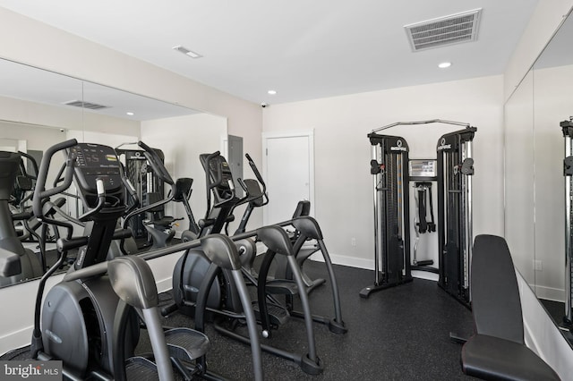 view of exercise room