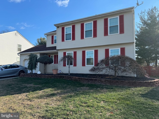 view of front of house featuring a front yard