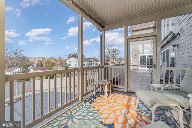 view of sunroom / solarium