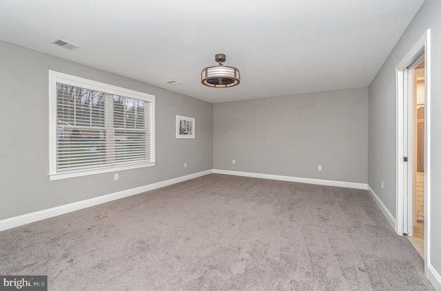 view of carpeted empty room