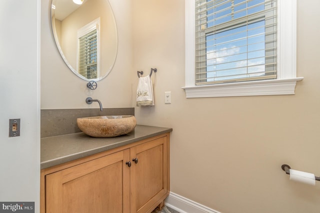 bathroom featuring vanity