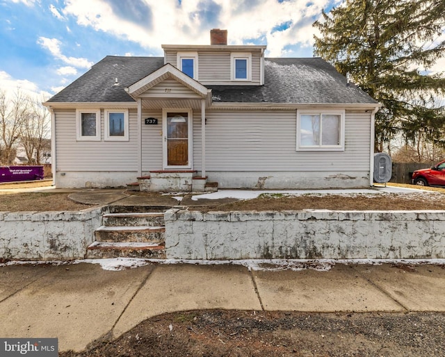 view of front of home