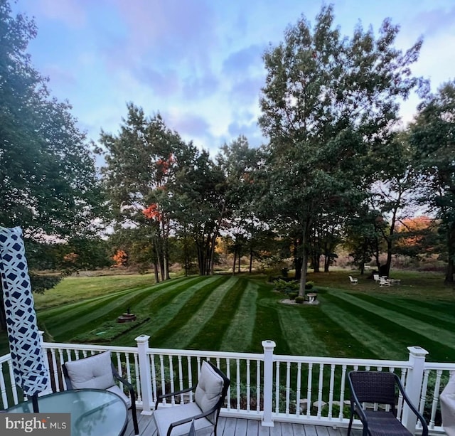 exterior space with a wooden deck