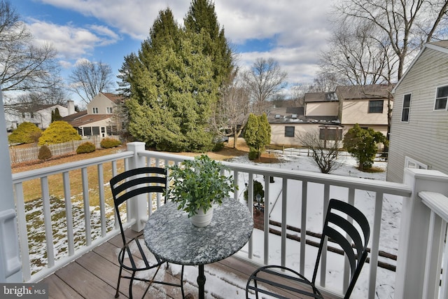 view of balcony