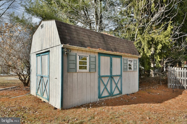 view of outdoor structure