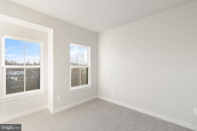 view of carpeted empty room