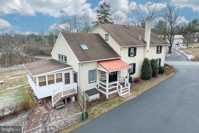 view of front of home