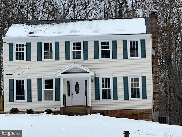 view of colonial-style house