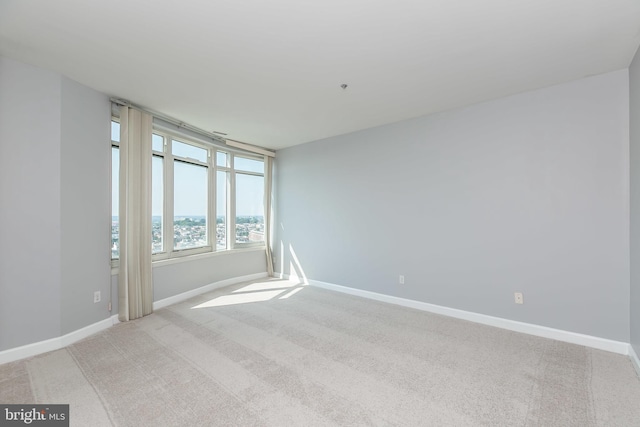 view of carpeted empty room