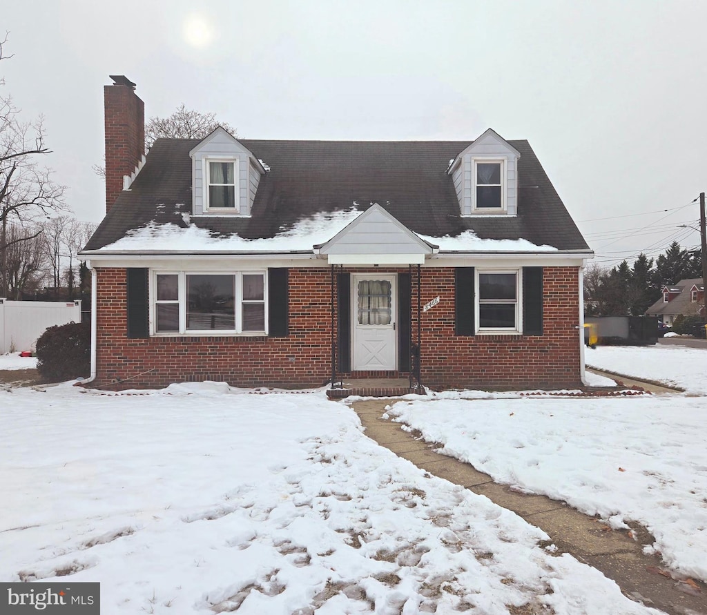 view of cape cod-style house