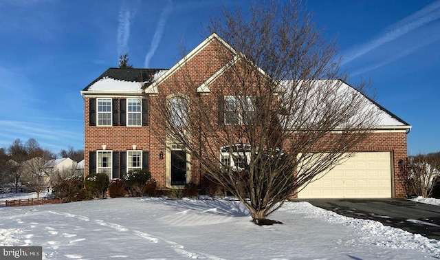 view of property featuring a garage