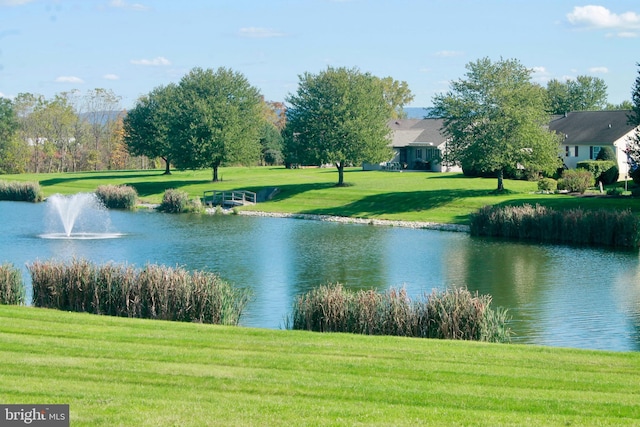 view of water feature