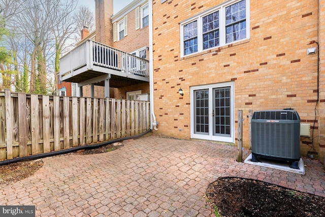 view of patio / terrace with cooling unit